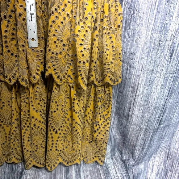 Jen's Pirates Booty Maxi Dress Flamenco Maxi Dress in Citrine Mariachi Eyelet - Picture 8 of 10